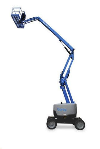 Articulating Boom Lift 45' Height x 25' Reach, Diesel or Gas/LP