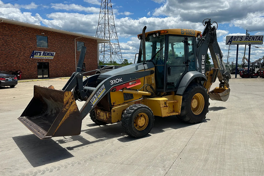 Backhoe, John Deere 310 4WD with Cab, Extend-Hoe