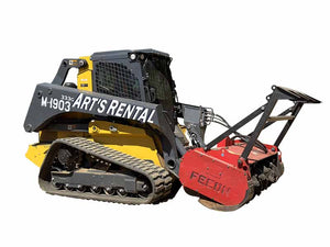 John Deere 333g skid steer with forestry kit