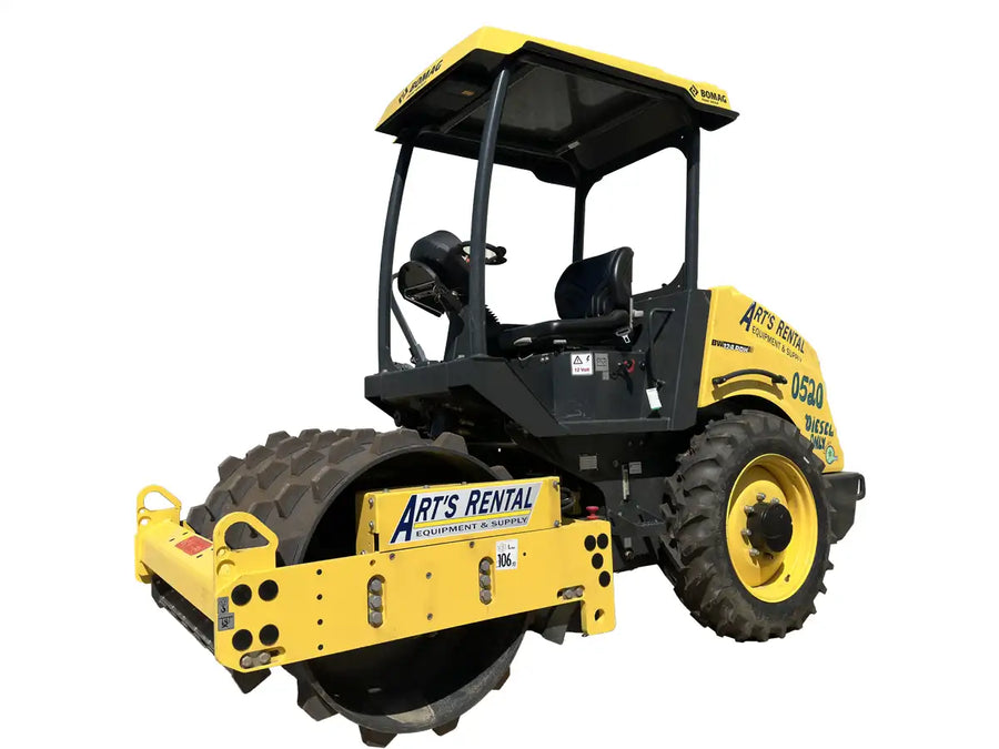 Bomag 48 inch single drum padfoot roller