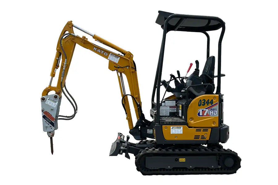 Kato 17v5 excavator with hoe ram