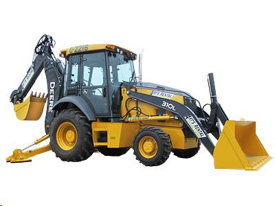 Backhoe, John Deere 310 4WD with Cab, Extend-Hoe