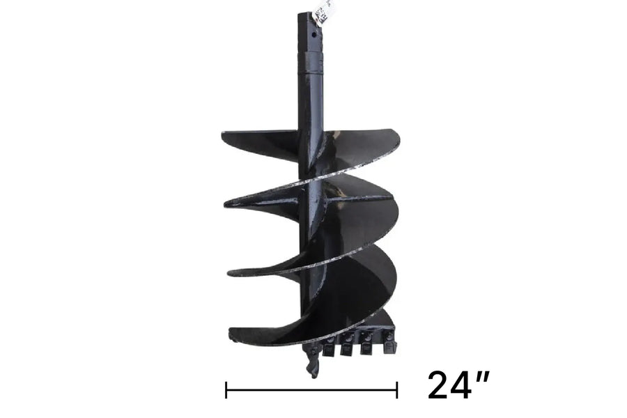 A 24 inch auger bit for skid steer or mini excavator