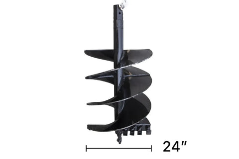 A 24 inch auger bit for skid steer or mini excavator