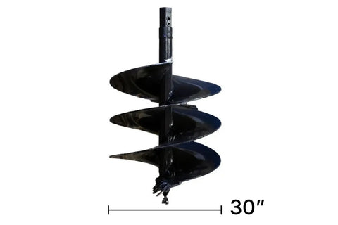 A 30 inch auger bit for skid steer or mini excavator