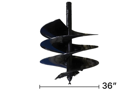 A 36 black auger bit for skid steer or mini excavator