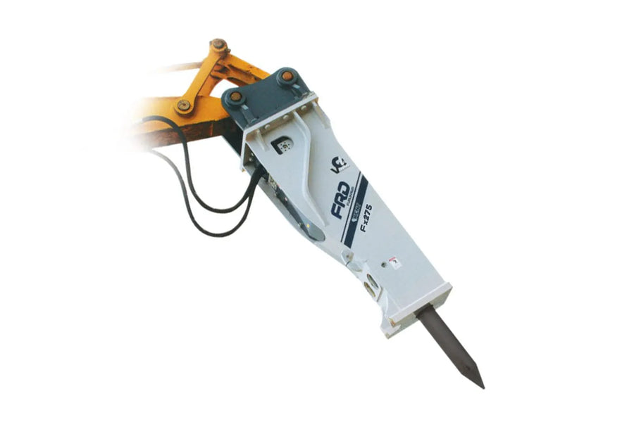 Gray hydraulic hammer for excavator