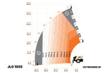 JLG 1055 telescopic forklift load chart outriggers up
