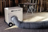 LB White Premier 170 DF air mover with ducting in a workshop setting
