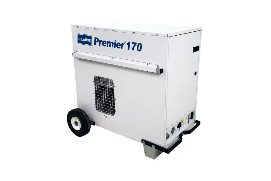 LB White Premier 170 generator on a white background