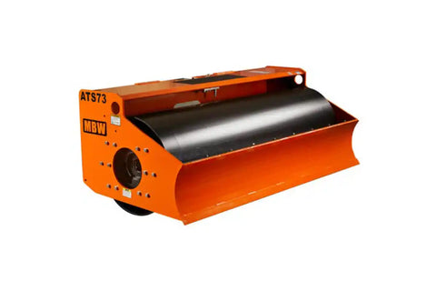 MBW skid steer roller attachment