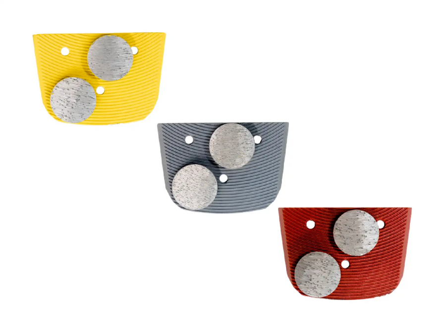 Magna-Trap double dyma-dots in yellow grey and red