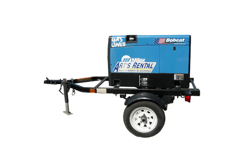 Towable welder on a trailer