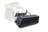 Angle broom attachment for skid steer