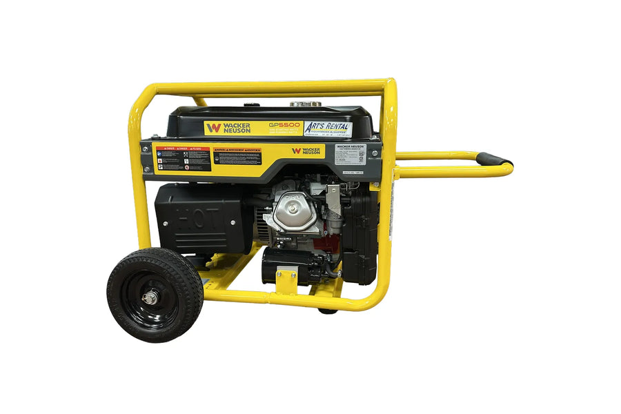 Yellow portable generator