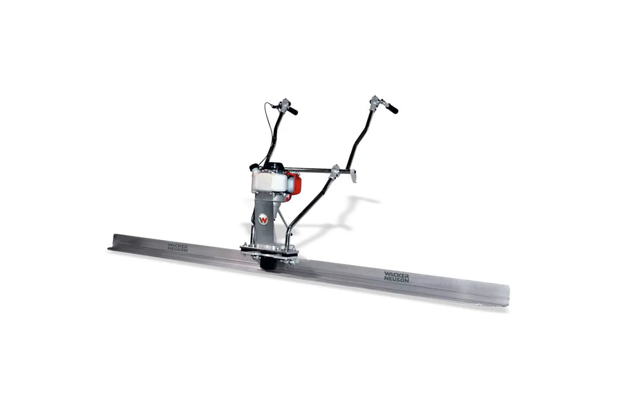 Concrete screed with Wacker Neuson branding