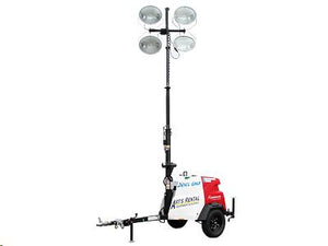 Light Tower 4,000 Watt, 30' Mast, Towable, Diesel