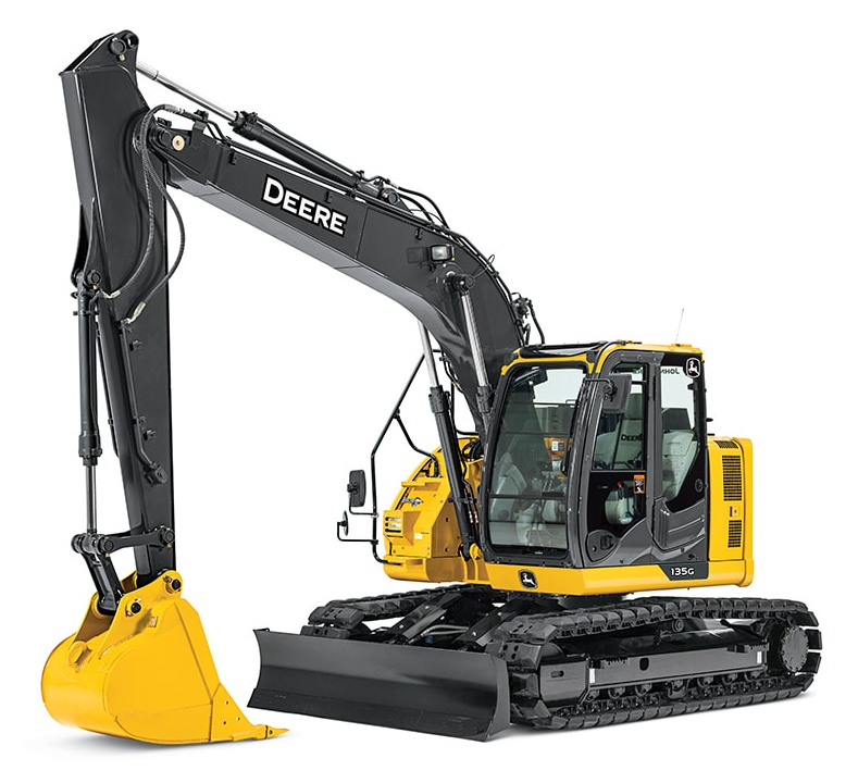 Excavator John Deere 135G, Rubber Track, Diesel Powered