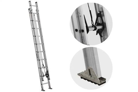 Louisville AE2220 aluminum extension ladder