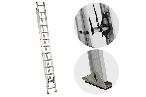 Louisville AE2224 aluminum extension ladder