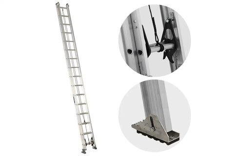 Louisville AE2232 aluminum extension ladder