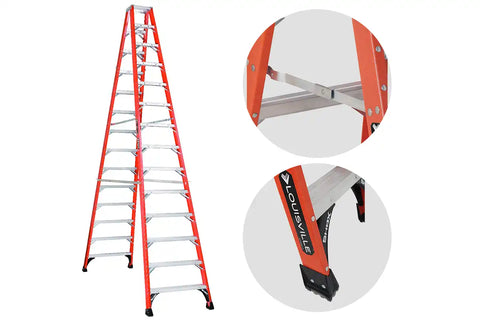 Louisville FM1414HD fiberglass step ladder