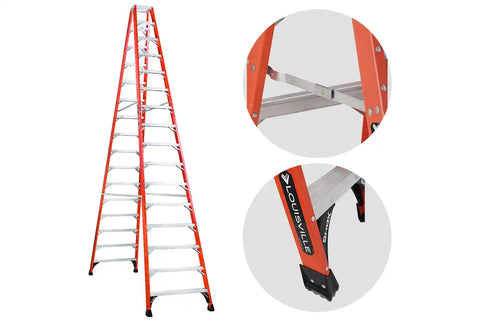 Louisville FM1416HD fiberglass step ladder