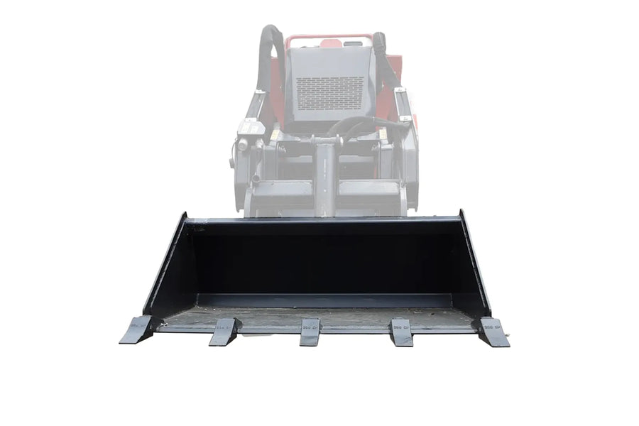 Black tooth bucket for utility loader