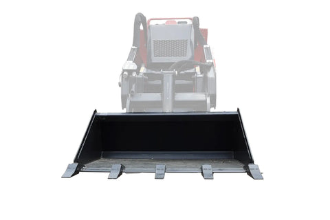 Black tooth bucket for utility loader