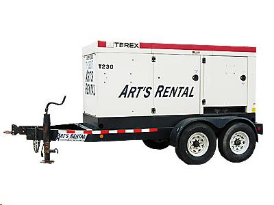 Towable Generator 185KW, Diesel Powered, Single Phase or 3-Phase