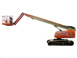 Steel Track Straight Boom Lift 65', Diesel Powered with Generator