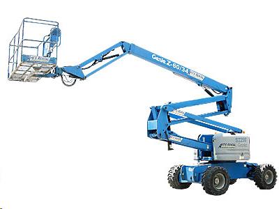 Articulating Boom Lift 60' Height x 34' Reach, Diesel Powered