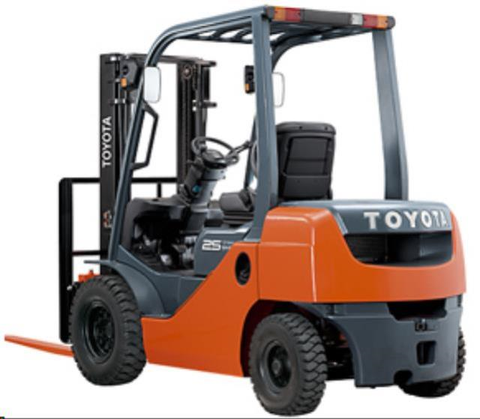 Industrial Forklift 3,000 Lb Capacity, Diesel Powered