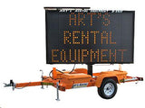 Solar Power Message Board Sign 75" x 126"