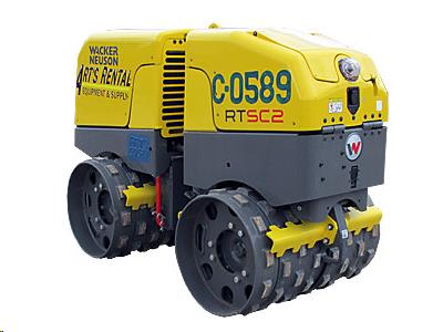 Pad Foot Trench Roller 22" - 32" Double Drum