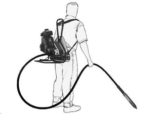 Concrete Vibrator 7'-10' Length, Gas Powered Backpack