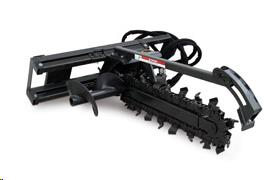 Trencher Attachment 6" Wide x 48" Depth for Skid Steer Loader