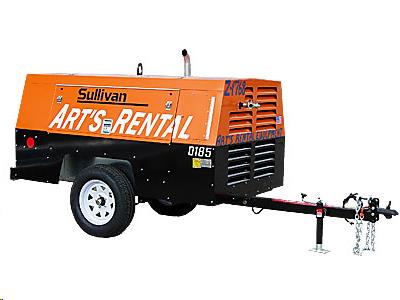 Towable Air Compressor 185 CFM, Diesel Powered