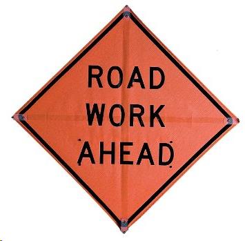 Road Sign, Mesh w/Ribs