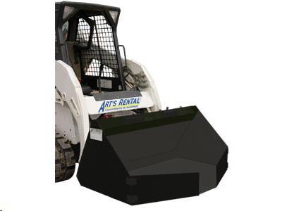 Concrete Bucket Attachment 1/2 Cubic Yard for Skid Steer Loader