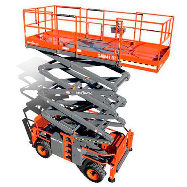 Rough Terrain Scissor Lift 41' x 87", Diesel Powered