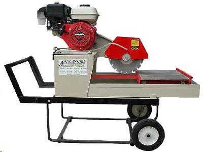 Paver Saw 10" Blade, Gas Powered