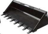 Tooth Bucket 68" & 74" Wide for Skid Steer Loader