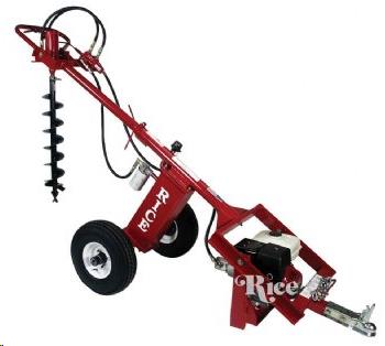 Post Hole Digger, One-Man, Gas Powered, Towable