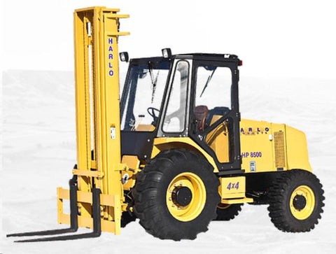 Straight Mast 4WD Forklift 8,000 Lb with Cab